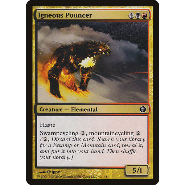 Magic: The Gathering Igneous Pouncer (040) Moderately Played