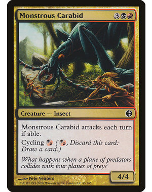 Magic: The Gathering Monstrous Carabid (043) Moderately Played