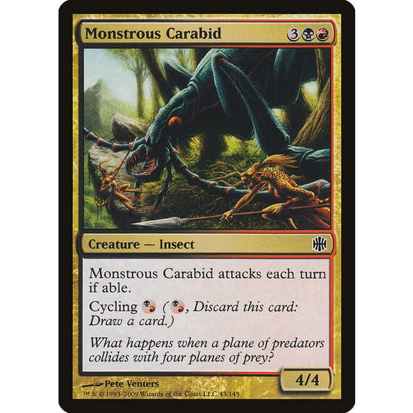 Magic: The Gathering Monstrous Carabid (043) Moderately Played