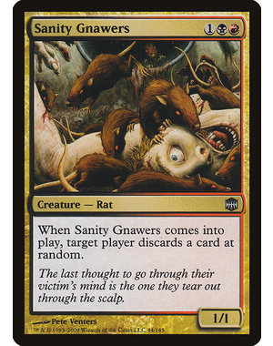 Magic: The Gathering Sanity Gnawers (044) Moderately Played