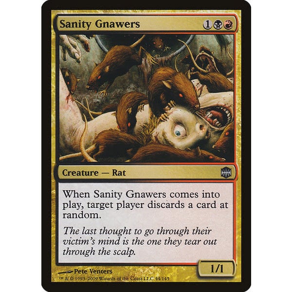 Magic: The Gathering Sanity Gnawers (044) Moderately Played