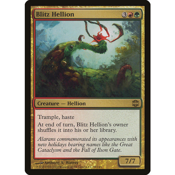 Magic: The Gathering Blitz Hellion (049) Moderately Played Foil