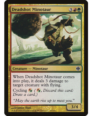 Magic: The Gathering Deadshot Minotaur (052) Moderately Played