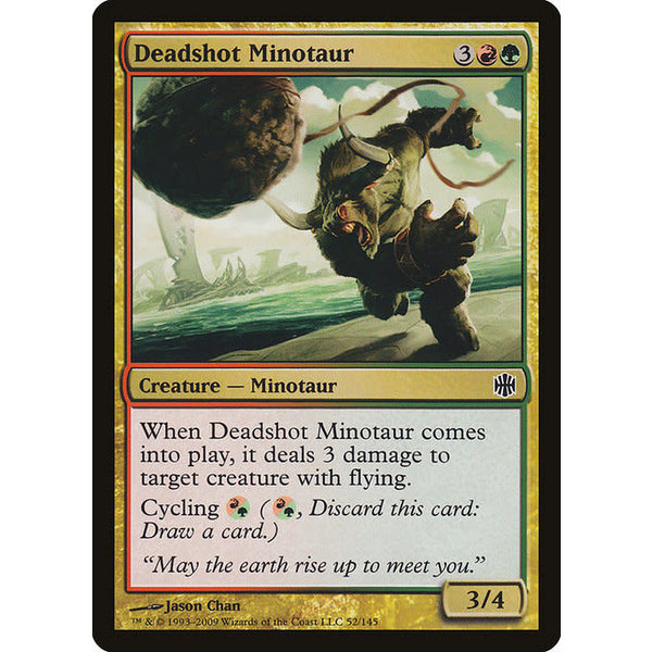 Magic: The Gathering Deadshot Minotaur (052) Moderately Played