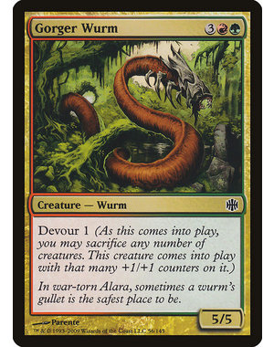 Magic: The Gathering Gorger Wurm (056) Moderately Played