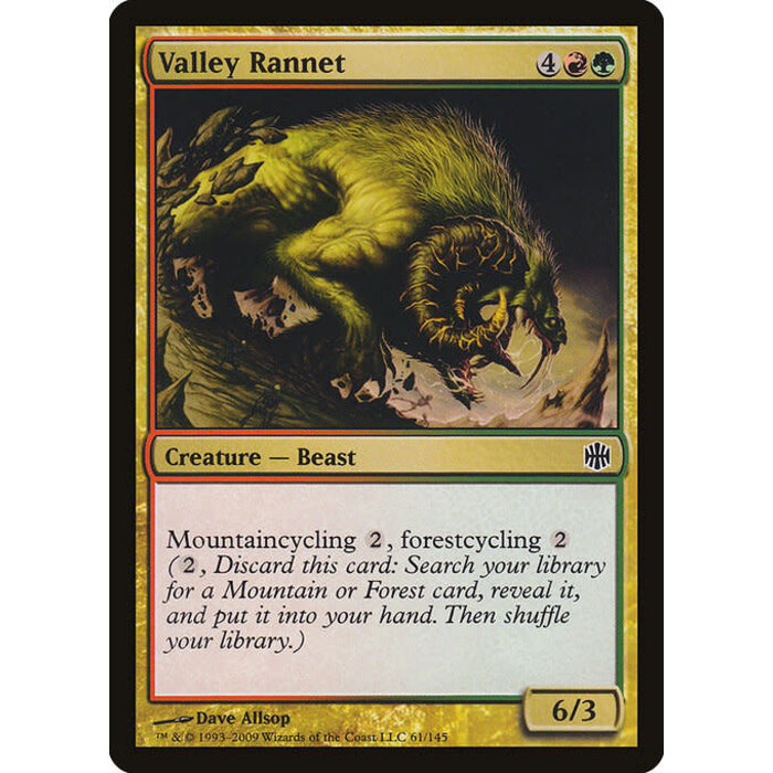 Magic: The Gathering Valley Rannet (061) Moderately Played