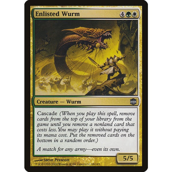 Magic: The Gathering Enlisted Wurm (068) Lightly Played