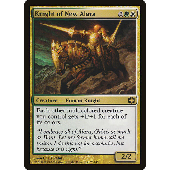 Magic: The Gathering Knight of New Alara (070) Moderately Played