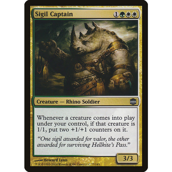 Magic: The Gathering Sigil Captain (077) Moderately Played