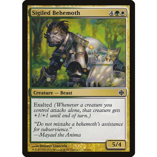 Magic: The Gathering Sigiled Behemoth (079) Lightly Played