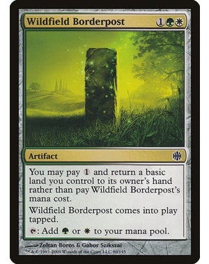 Magic: The Gathering Wildfield Borderpost (080) Lightly Played