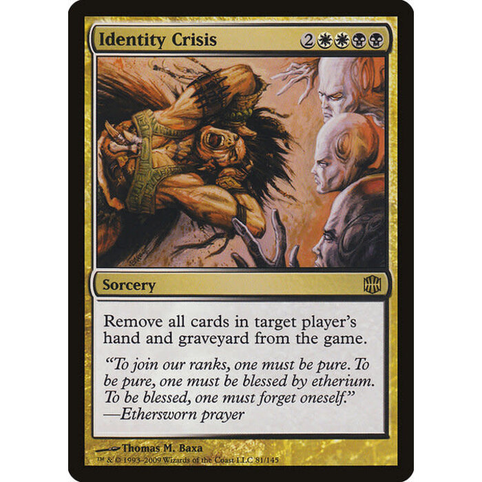 Magic: The Gathering Identity Crisis (081) Moderately Played Foil