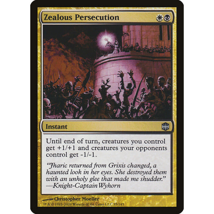Magic: The Gathering Zealous Persecution (085) Moderately Played Foil