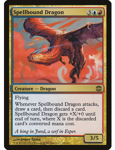 Magic: The Gathering Spellbound Dragon (090) Moderately Played
