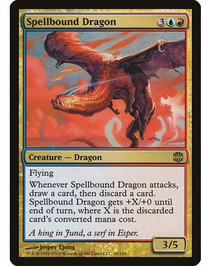 Magic: The Gathering Spellbound Dragon (090) Moderately Played