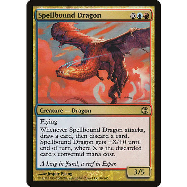 Magic: The Gathering Spellbound Dragon (090) Moderately Played