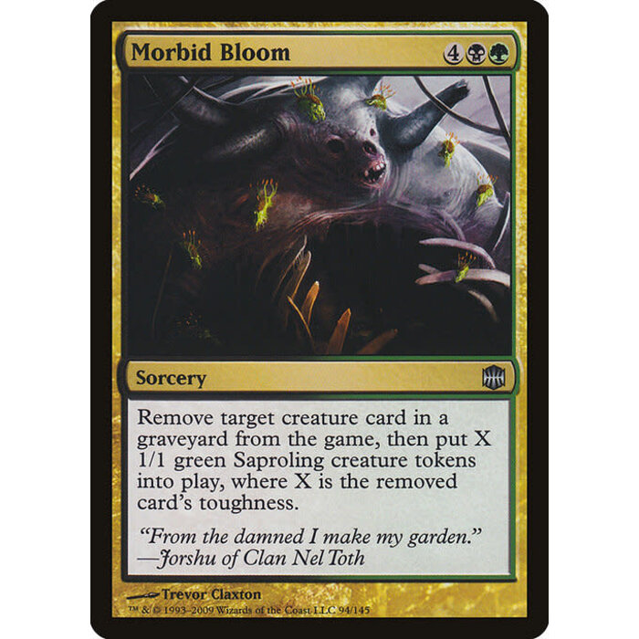 Magic: The Gathering Morbid Bloom (094) Moderately Played Foil