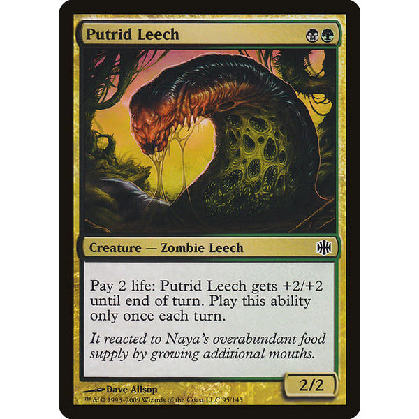 Magic: The Gathering Putrid Leech (095) Lightly Played