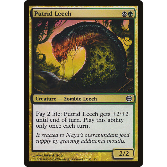 Magic: The Gathering Putrid Leech (095) Lightly Played