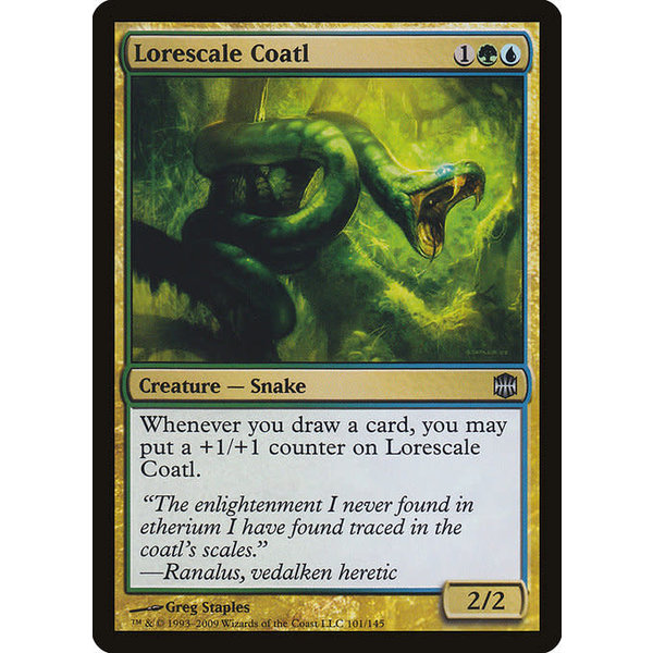 Magic: The Gathering Lorescale Coatl (101) Lightly Played Foil