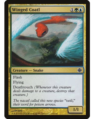 Magic: The Gathering Winged Coatl (105) Damaged