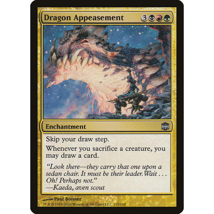 Magic: The Gathering Dragon Appeasement (115) Moderately Played