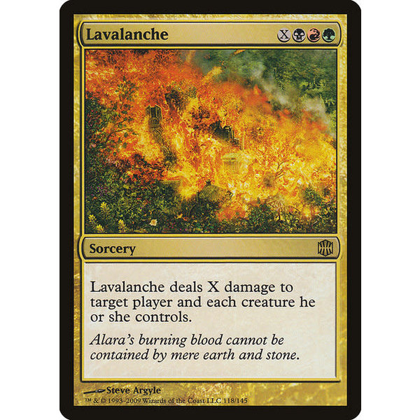 Magic: The Gathering Lavalanche (118) Moderately Played