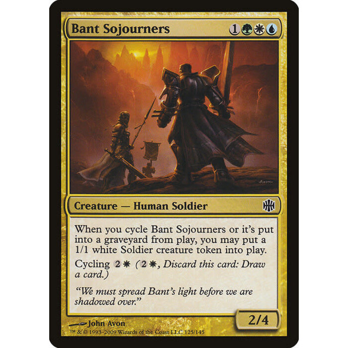 Magic: The Gathering Bant Sojourners (125) Moderately Played