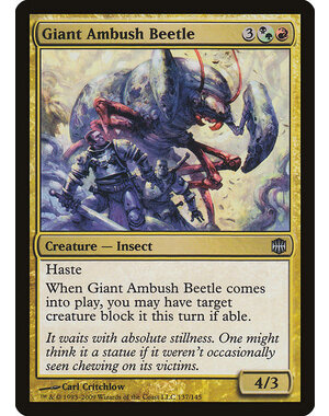 Magic: The Gathering Giant Ambush Beetle (137) Damaged