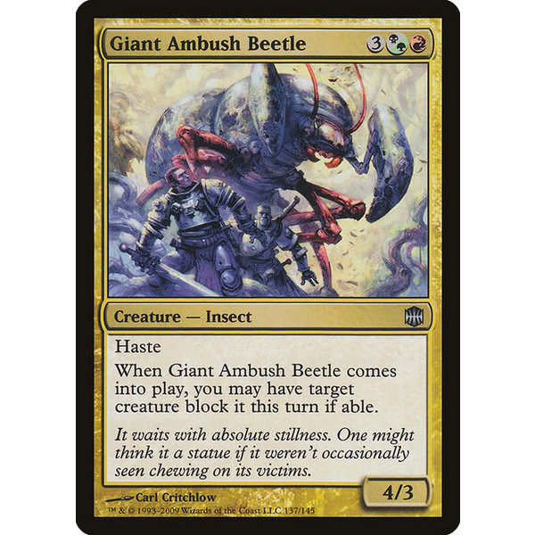 Magic: The Gathering Giant Ambush Beetle (137) Damaged