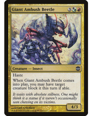 Magic: The Gathering Giant Ambush Beetle (137) Moderately Played