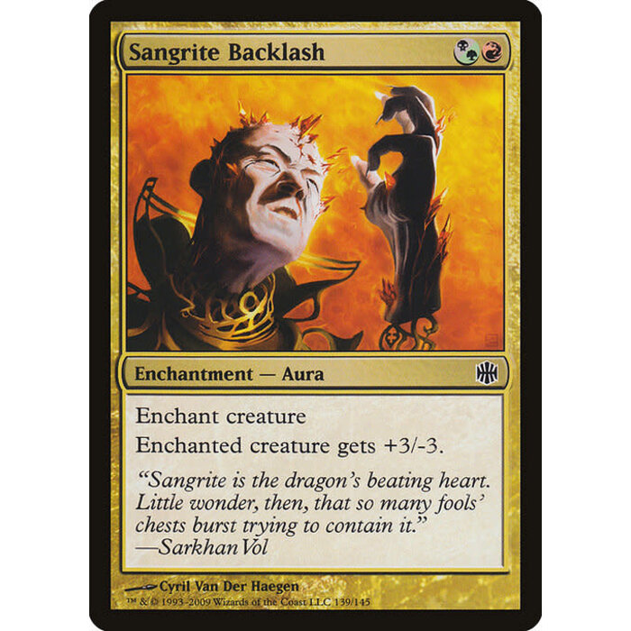 Magic: The Gathering Sangrite Backlash (139) Lightly Played Foil