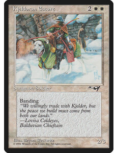 Magic: The Gathering Kjeldoran Escort (Green Blanketed Dog) (7a) Moderately Played