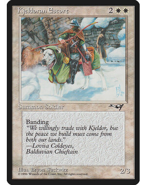 Magic: The Gathering Kjeldoran Escort (Green Blanketed Dog) (7a) Moderately Played