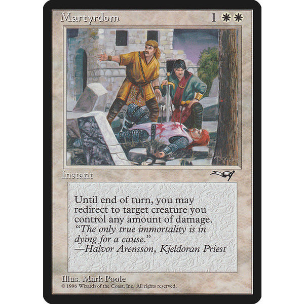 Magic: The Gathering Martyrdom (Wounded on Ground) (10b) Lightly Played