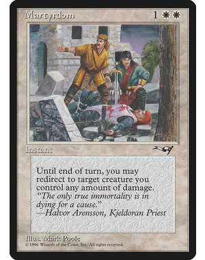 Magic: The Gathering Martyrdom (Wounded on Ground) (10b) Moderately Played