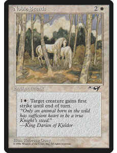 Magic: The Gathering Noble Steeds (Trees in Forefront) (11a) Damaged