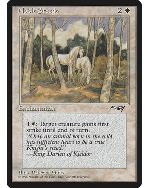 Magic: The Gathering Noble Steeds (Trees in Forefront) (11a) Damaged