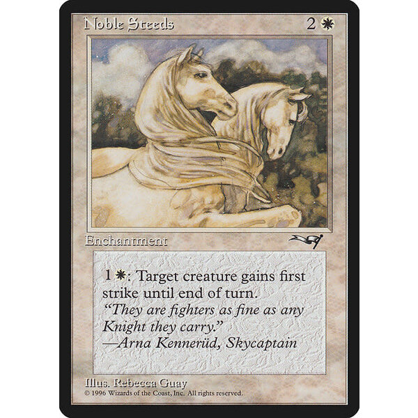 Magic: The Gathering Noble Steeds (11b) Lightly Played