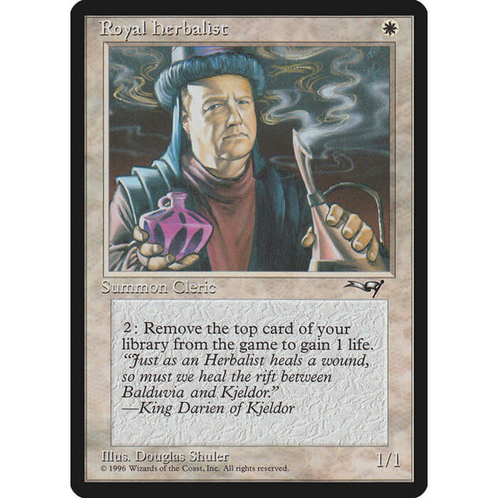 Magic: The Gathering Royal Herbalist (Man) (15a) Moderately Played
