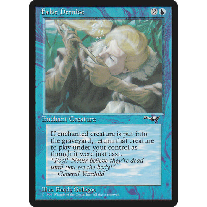 Magic: The Gathering False Demise (Underwater) (27b) Moderately Played