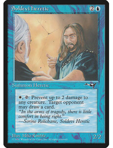 Magic: The Gathering Soldevi Heretic (Blue Robe) (33a) Moderately Played