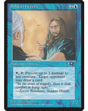 Magic: The Gathering Soldevi Heretic (Blue Robe) (33a) Moderately Played