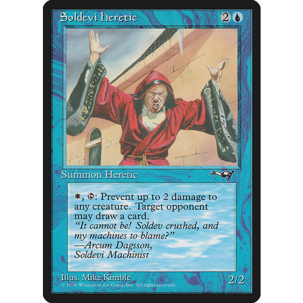 Magic: The Gathering Soldevi Heretic (33b) Moderately Played