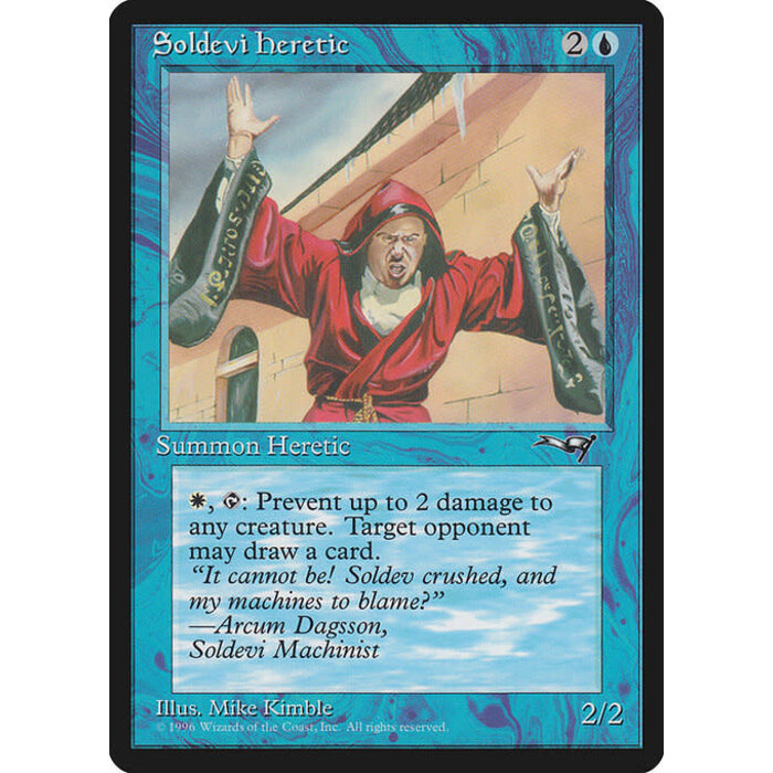Magic: The Gathering Soldevi Heretic (33b) Moderately Played