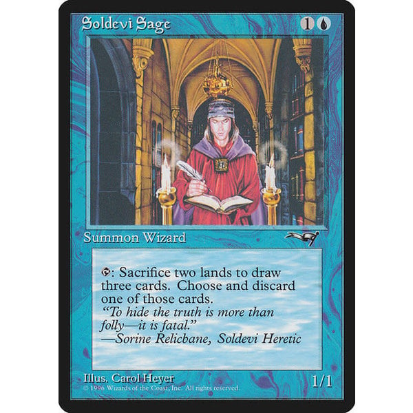 Magic: The Gathering Soldevi Sage (2 Candles) (34a) Moderately Played