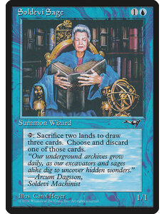 Magic: The Gathering Soldevi Sage (Old Woman) (34b) Moderately Played