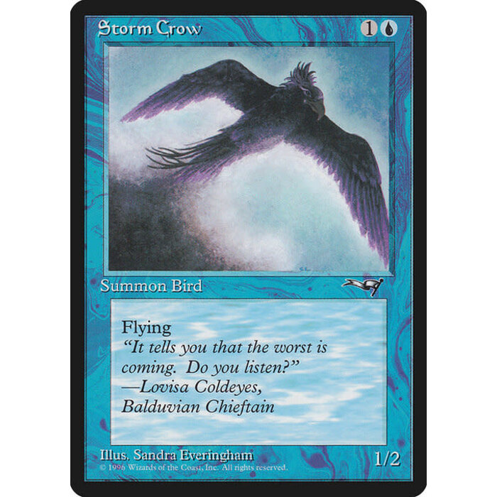Magic: The Gathering Storm Crow (Flying Right) (36a) Damaged