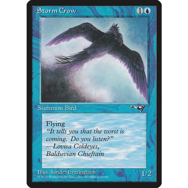 Magic: The Gathering Storm Crow (Flying Right) (36a) Moderately Played