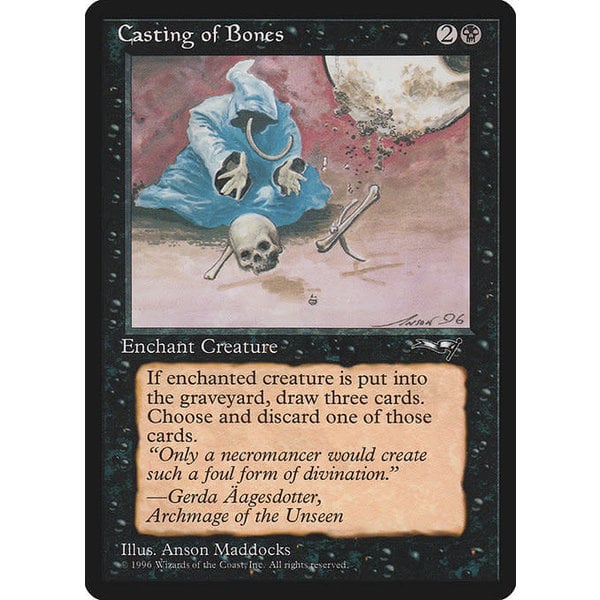 Magic: The Gathering Casting of Bones (Hooded Figure) (44b) Lightly Played